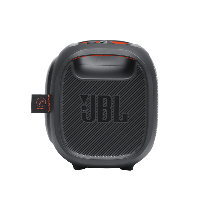 JBL PartyBox On-The-Go - Black - Portable party speaker with built-in lights and wireless mic - Right image number null